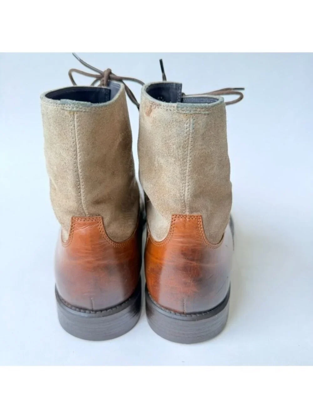 To Boot New York Blake Burnished Leather Suede Men's Dress Boots Size 9.5